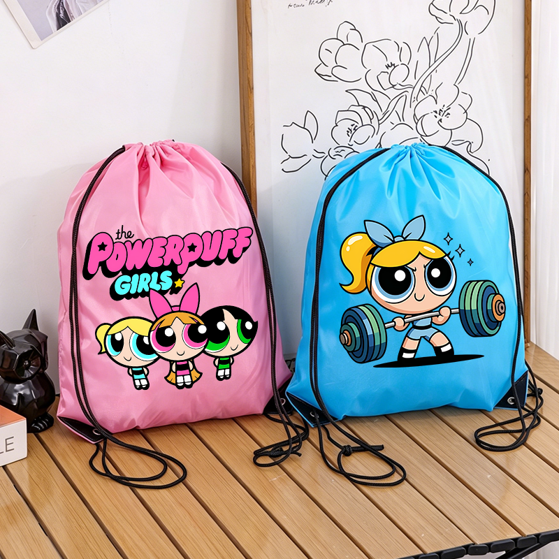 Drawstring Gym Bag - The Powerpuff Girls Drawstring Bag Bubbles