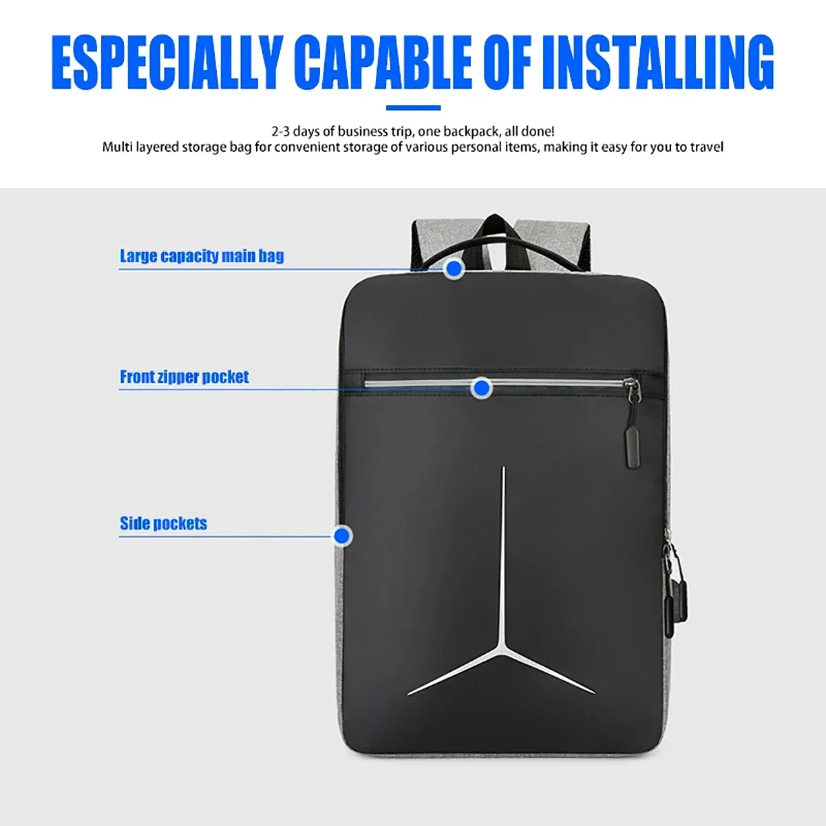 Anti Theft USB Waterproof Hard – обзор и цена Travel Backpack Anti Theft