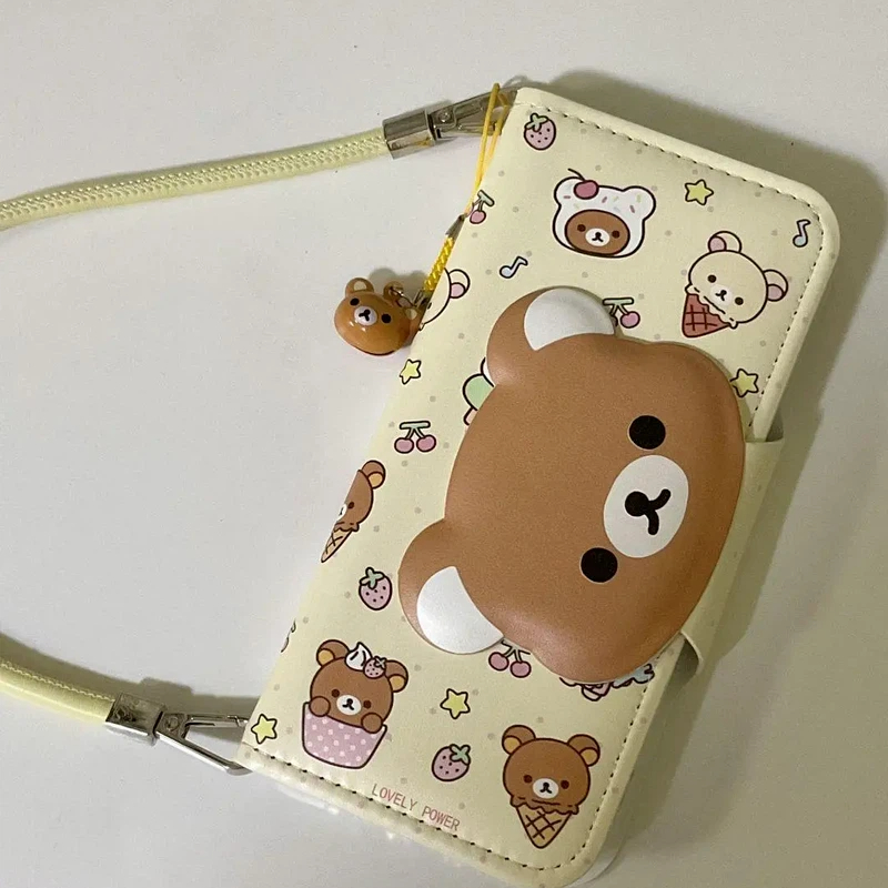 Rilakkuma Cute Cartoon Flip Le – обзор и цена Mini Backpack Purse