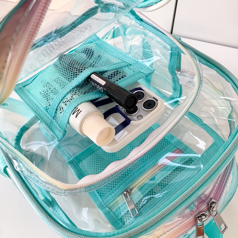 PVC Transparent Zipper Large C – обзор и цена Fashion Backpack Women
