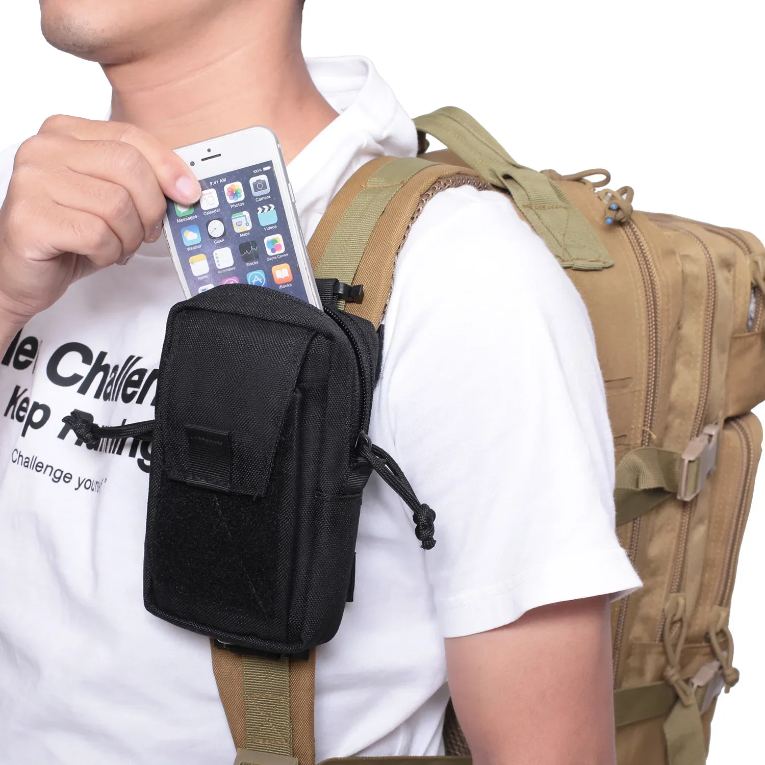 Molle Backpack Strap Bag Phone – обзор и цена Backpack Insert Organizer