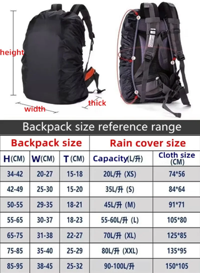 New Reflective Waterproof Back – обзор и цена Rain Cover Backpack