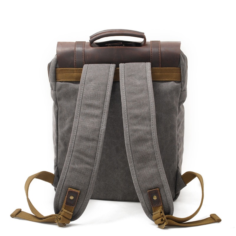 Military Canvas Leather Backpa – обзор и цена Rucksack Military Style