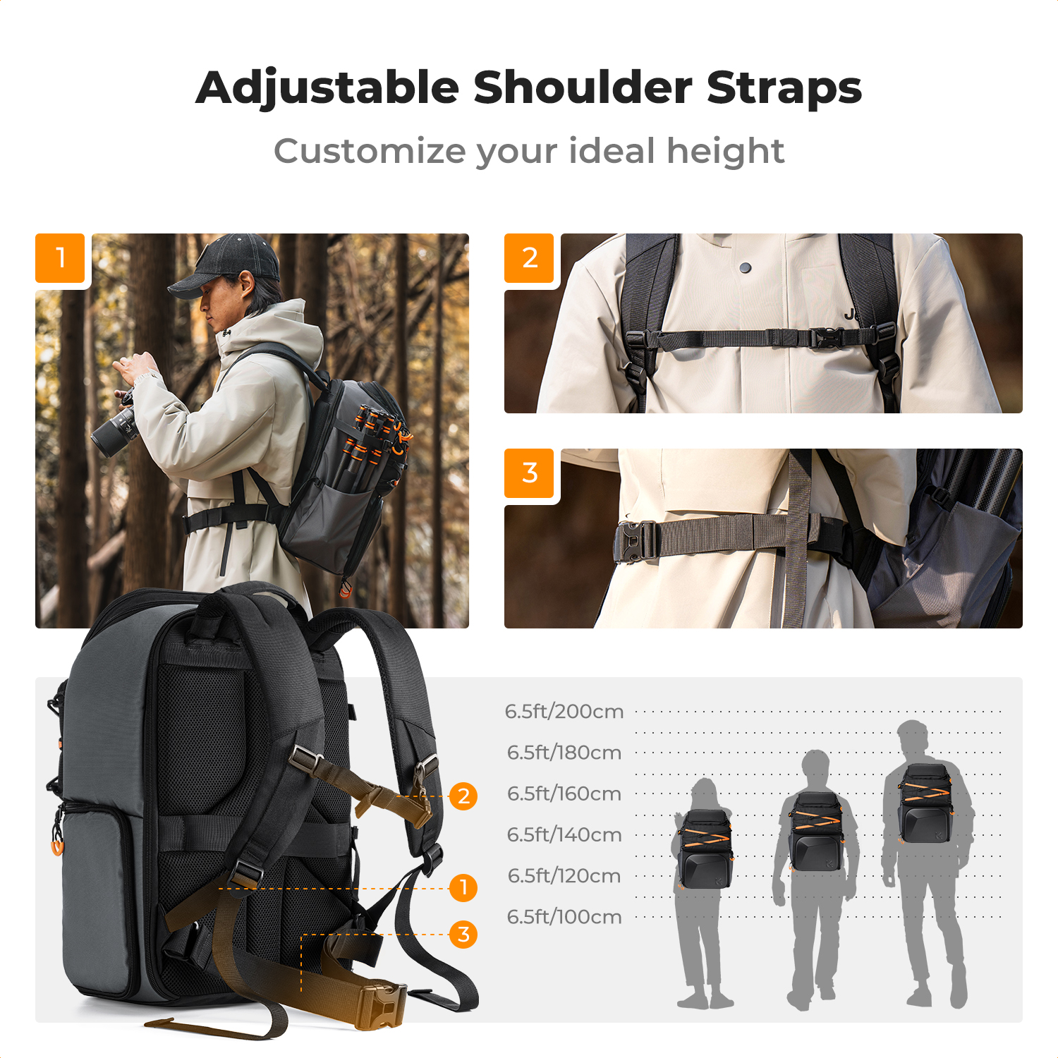 K&F CONCEPT 25L Outdoor Camera – обзор и цена Rain Cover Backpack