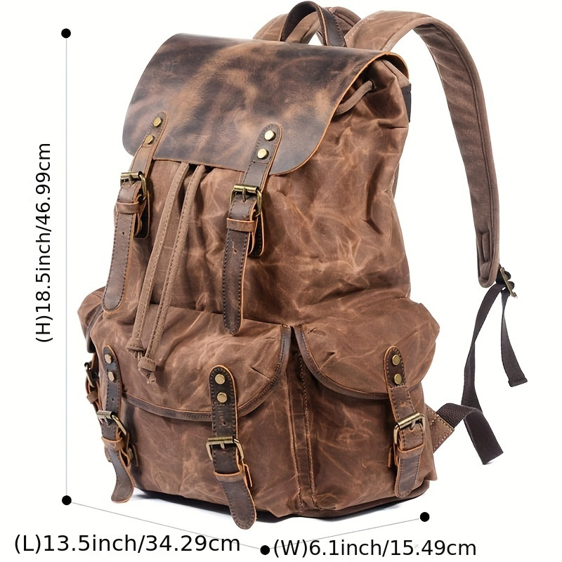 Vintage Men'S Leather Backpack – обзор и цена Leather Backpack Vintage