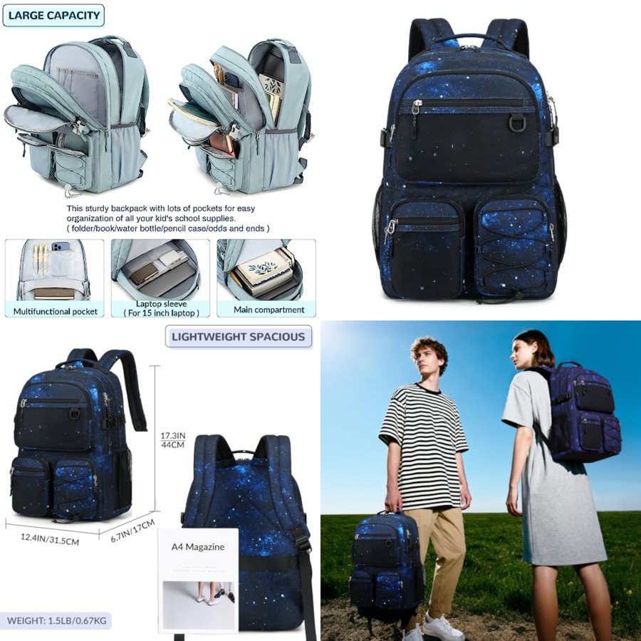 Multi-Pocket Backpack for Trav – обзор и цена Laptop Backpack 15.6
