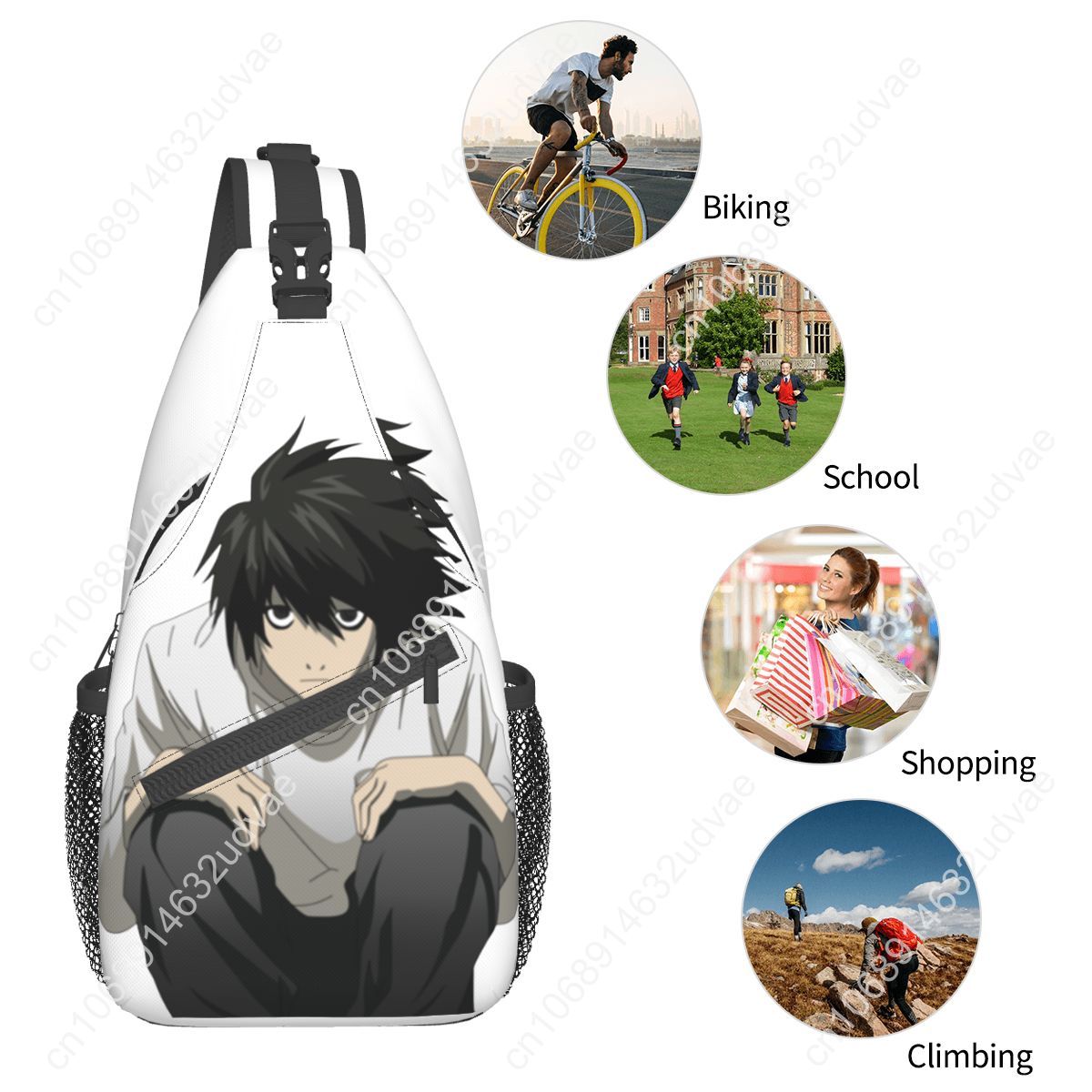 L Death Note Sling Bags Chest  – обзор и цена Sling Backpack Shoulder