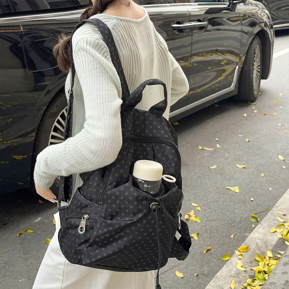 Polka Dot Nylon Drawstring Bac – обзор и цена Canvas Backpack Casual