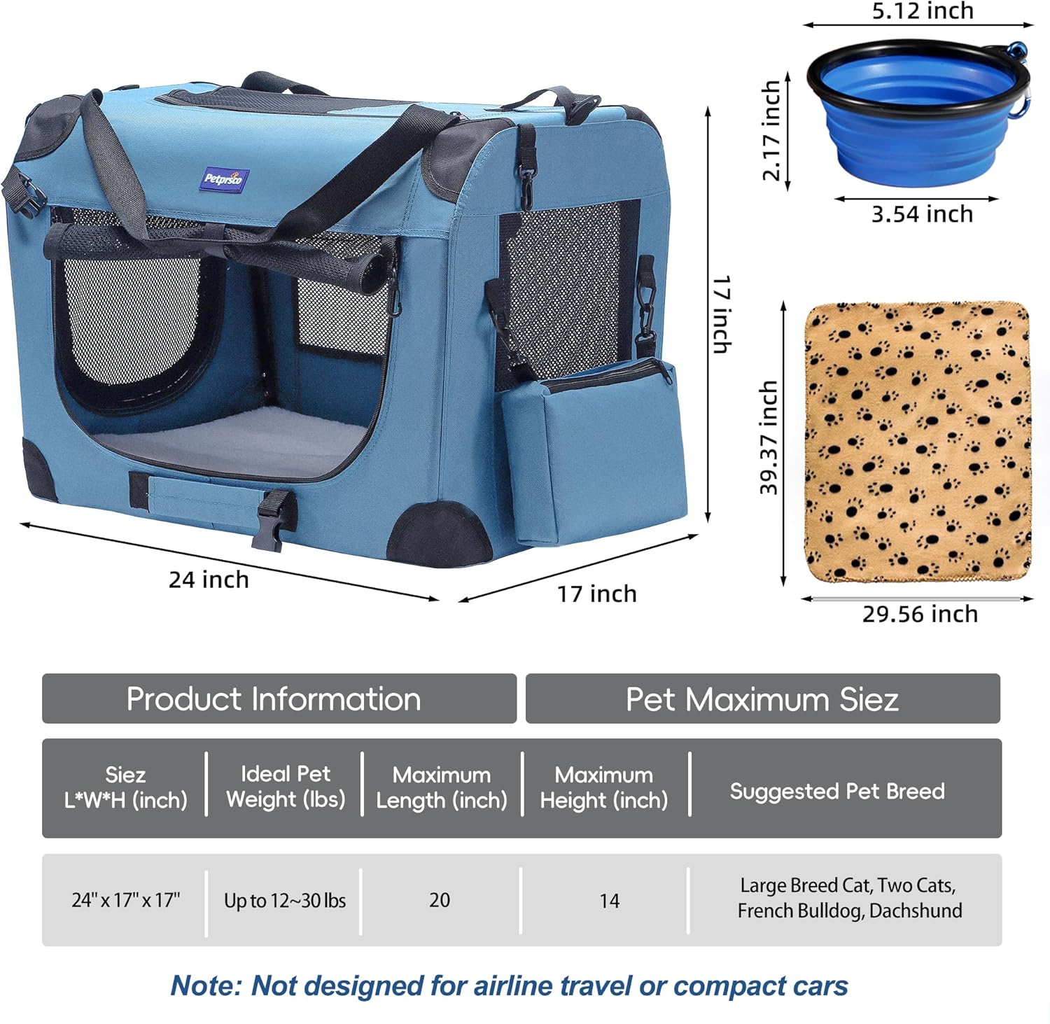 Portable Collapsible Dog Crate – обзор и цена Foldable Backpack Small