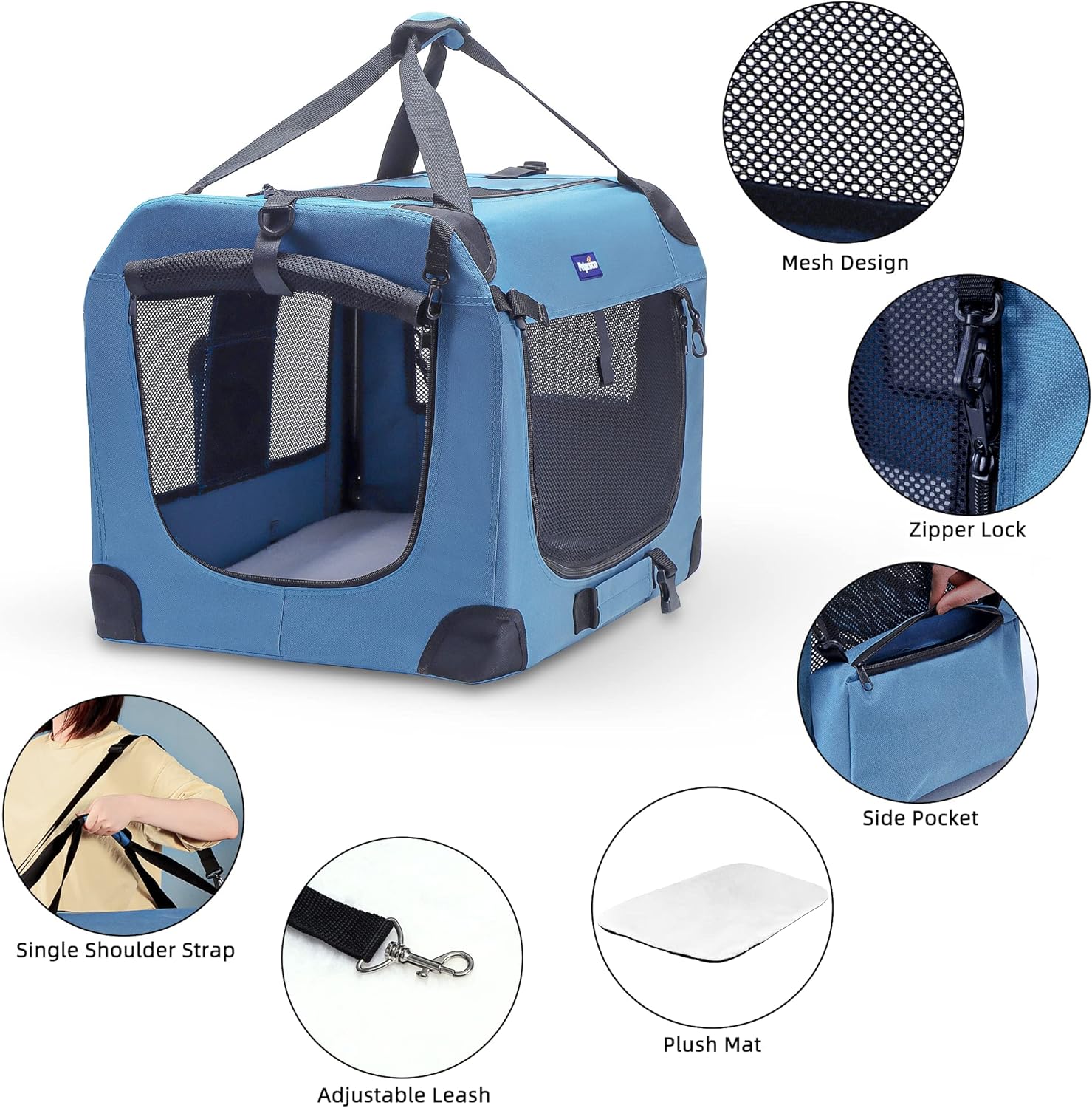Portable Collapsible Dog Crate – обзор и цена Foldable Backpack Small