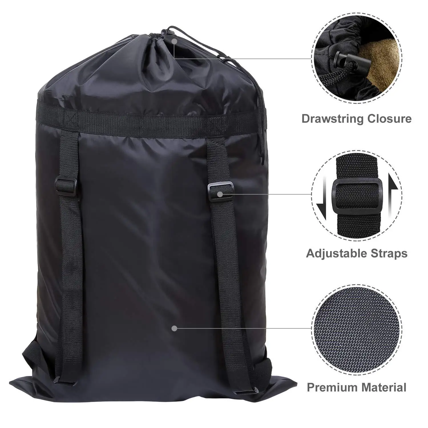 Black Oversized Polyester Wate – обзор и цена Hiking Backpack Waterproof