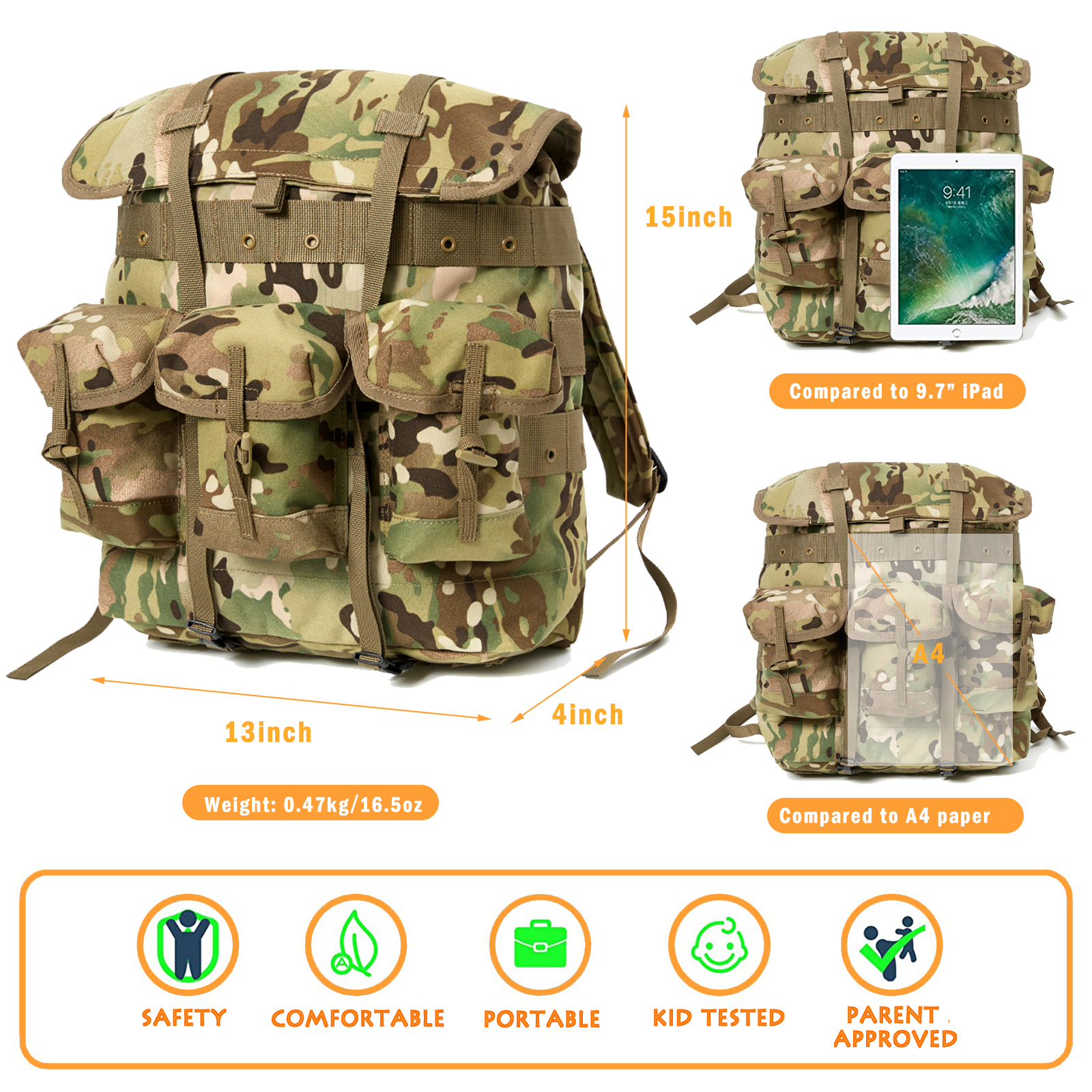 MT Mini Alice Pack for Kids, M – обзор и цена Rucksack Military Style