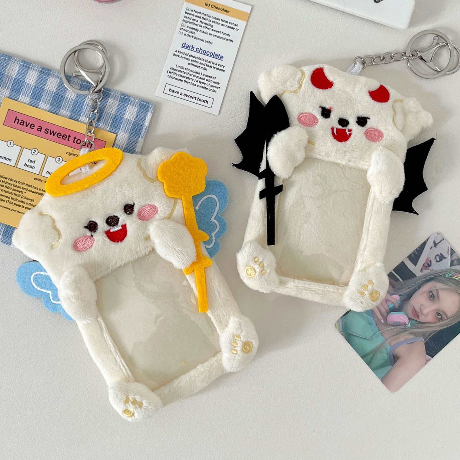 Plush Angel Devil Keychain Cut – обзор и цена Fashion Backpack Women
