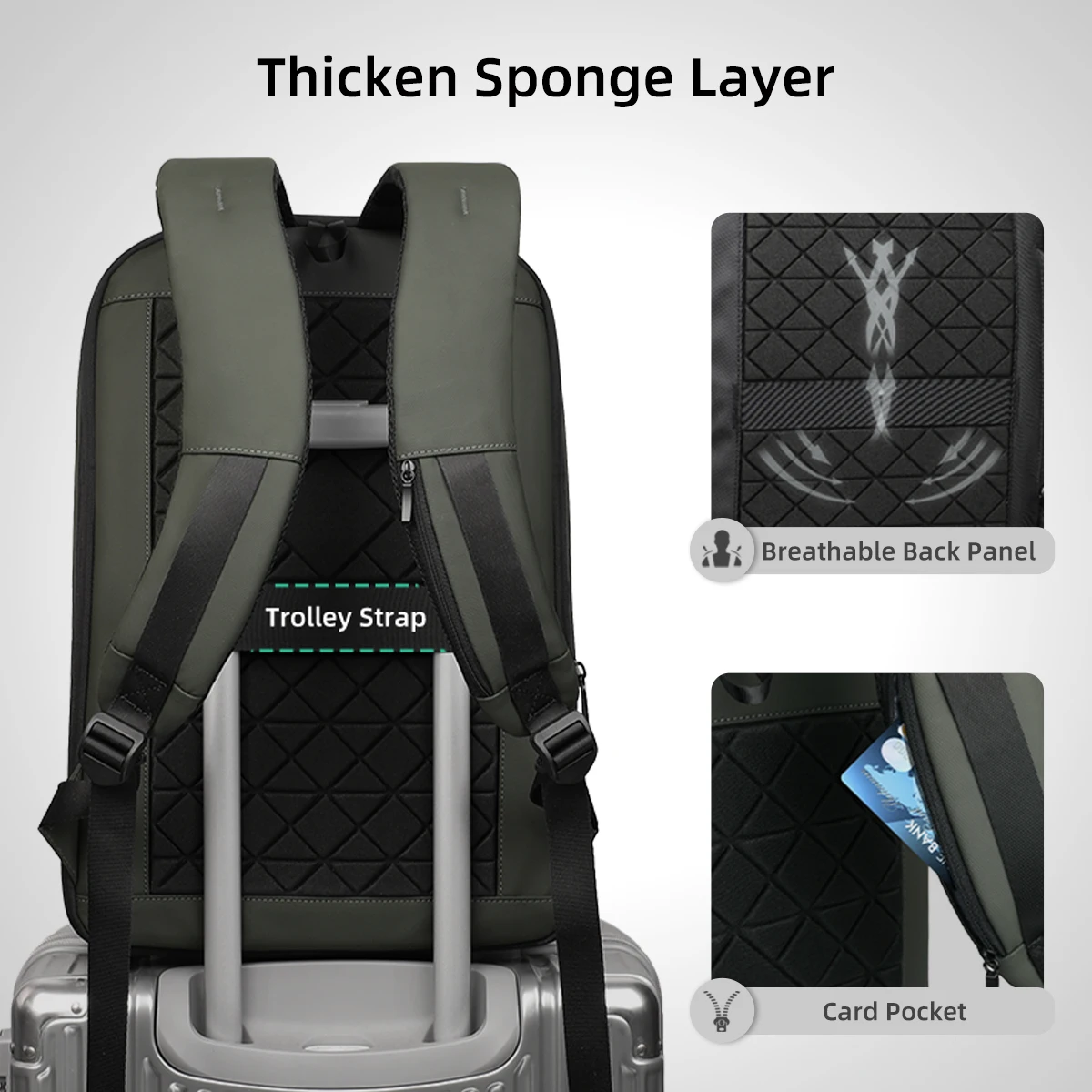 HK Expandable Business Backpac – обзор и цена Laptop Backpack 15.6