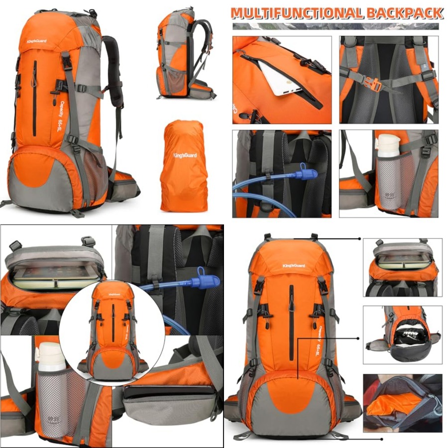 70L Hiking Backpack with Rain  – обзор и цена Hiking Backpack Waterproof