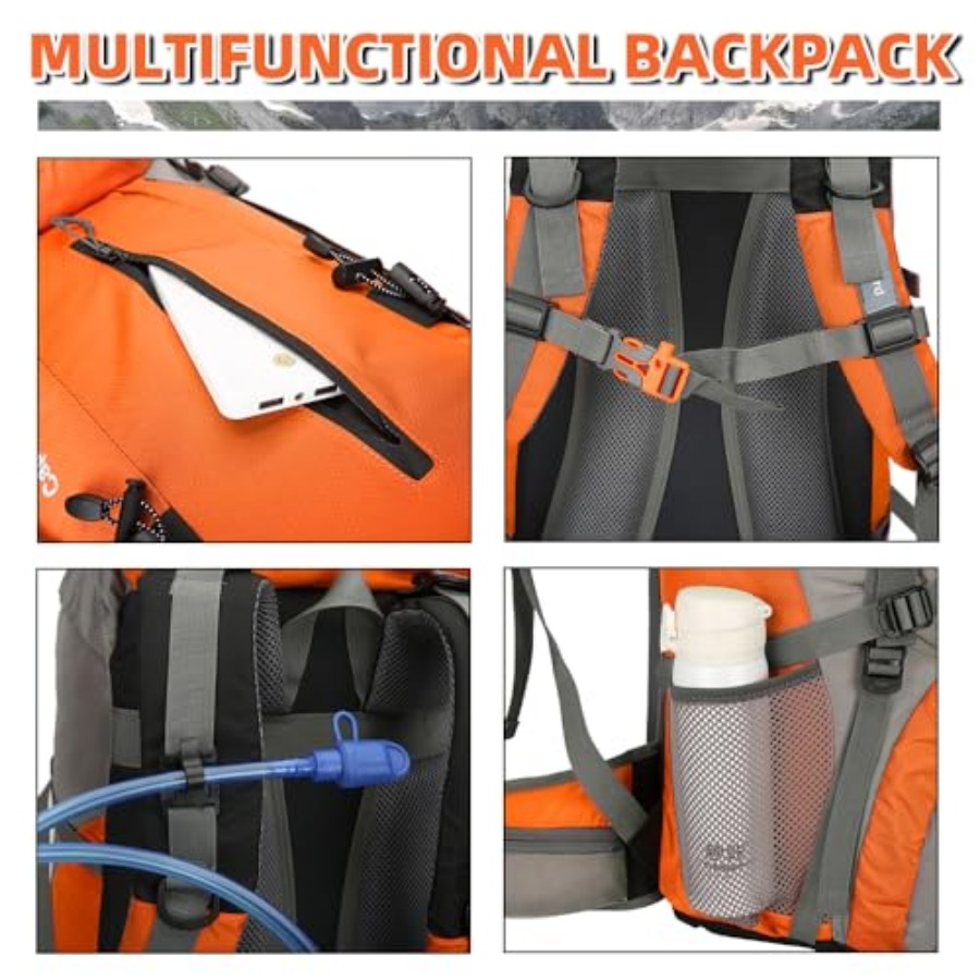70L Hiking Backpack with Rain  – обзор и цена Hiking Backpack Waterproof