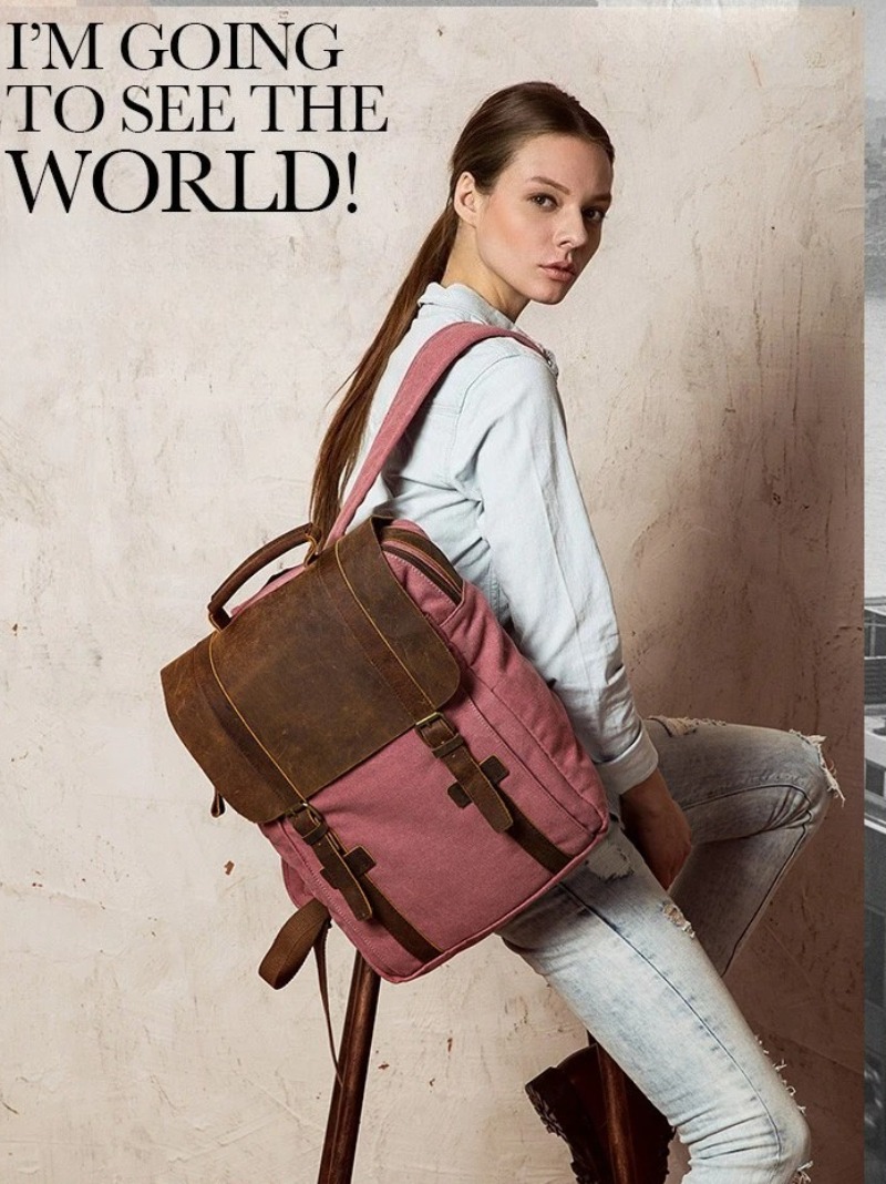 Military Canvas Leather Backpa – обзор и цена Rucksack Military Style