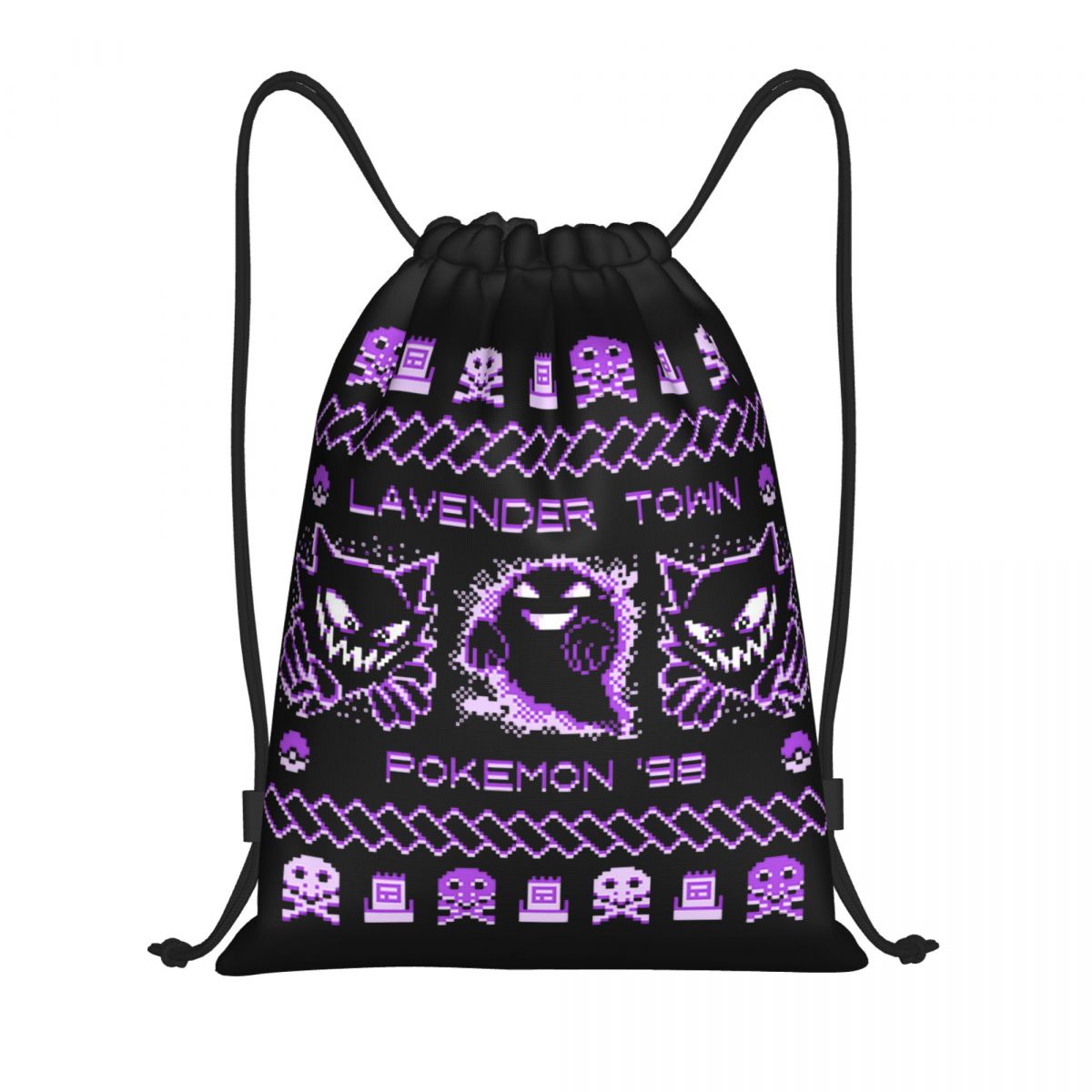 Lavender Town Christmas Backpa – обзор и цена Drawstring Gym Bag