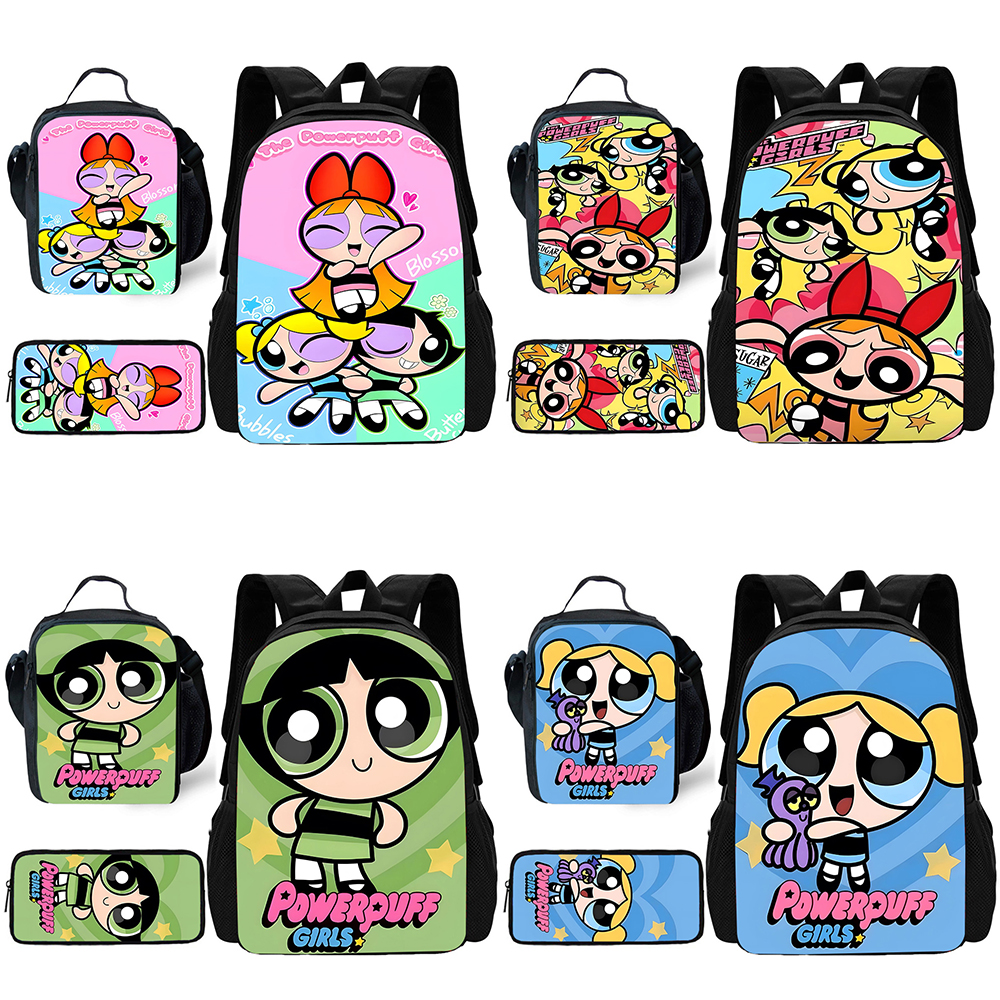 Child Cute Anime Powerpuffs Gi – обзор и цена School Backpack Teen