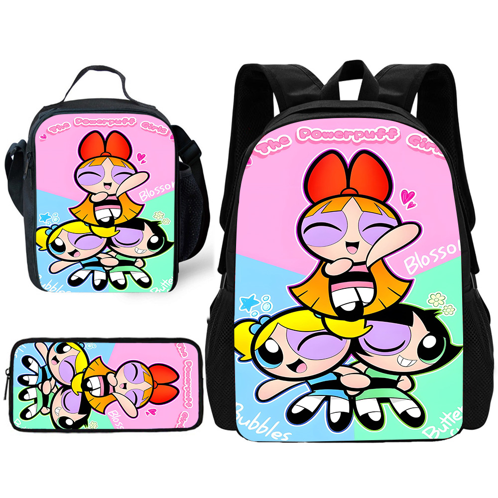 Child Cute Anime Powerpuffs Gi – обзор и цена School Backpack Teen