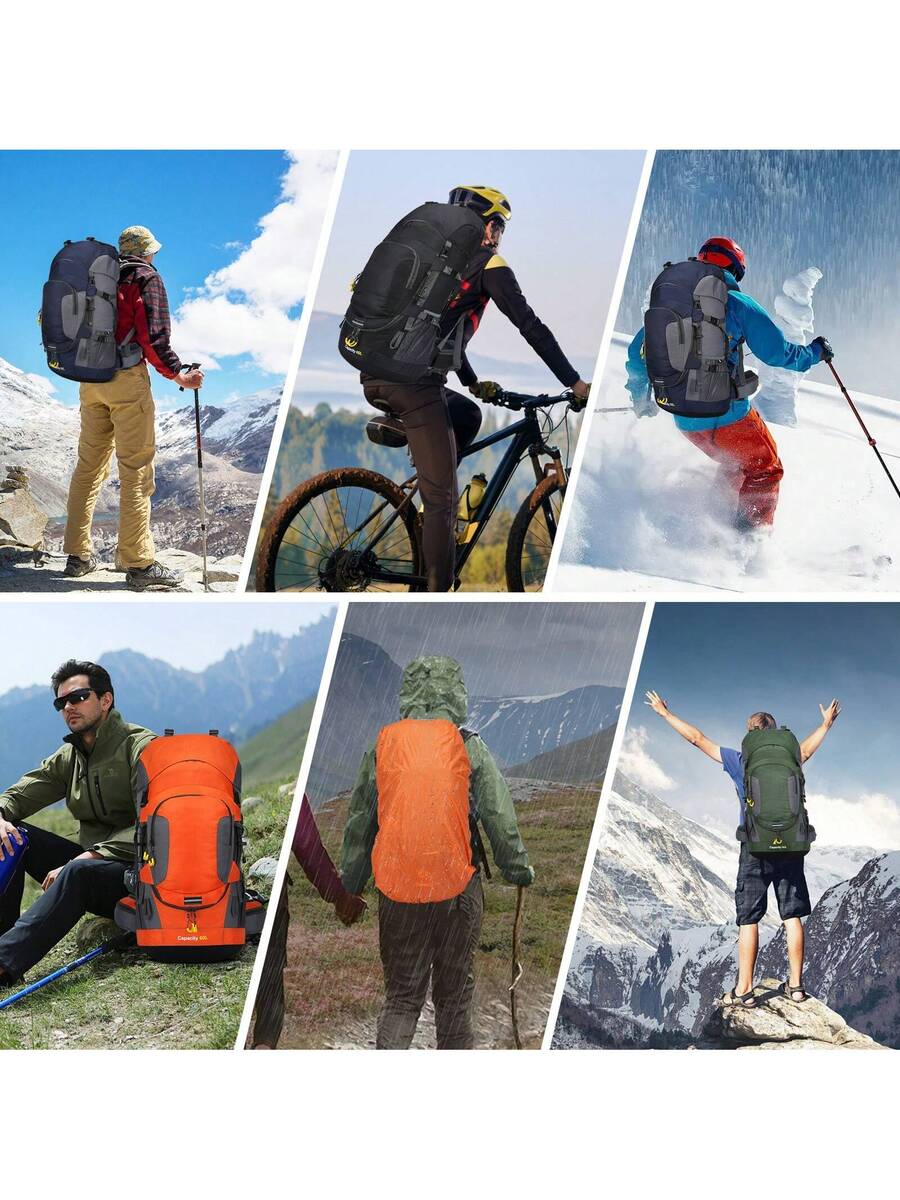 60L Waterproof Oxford Backpack – обзор и цена Hiking Backpack Waterproof