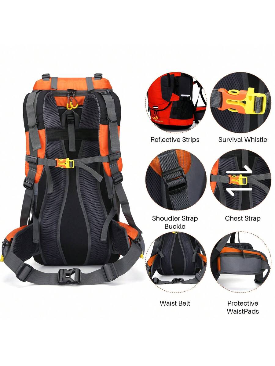 60L Waterproof Oxford Backpack – обзор и цена Hiking Backpack Waterproof
