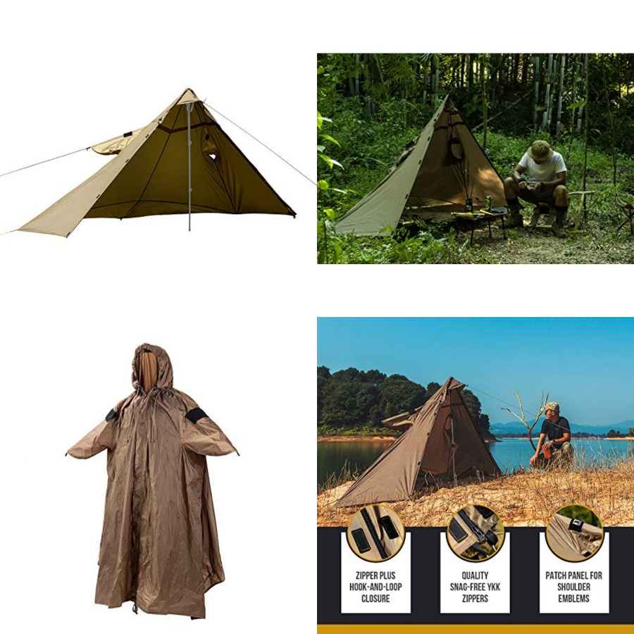 TENTSFORMER Hooded Poncho 4-in – обзор и цена Rain Cover Backpack