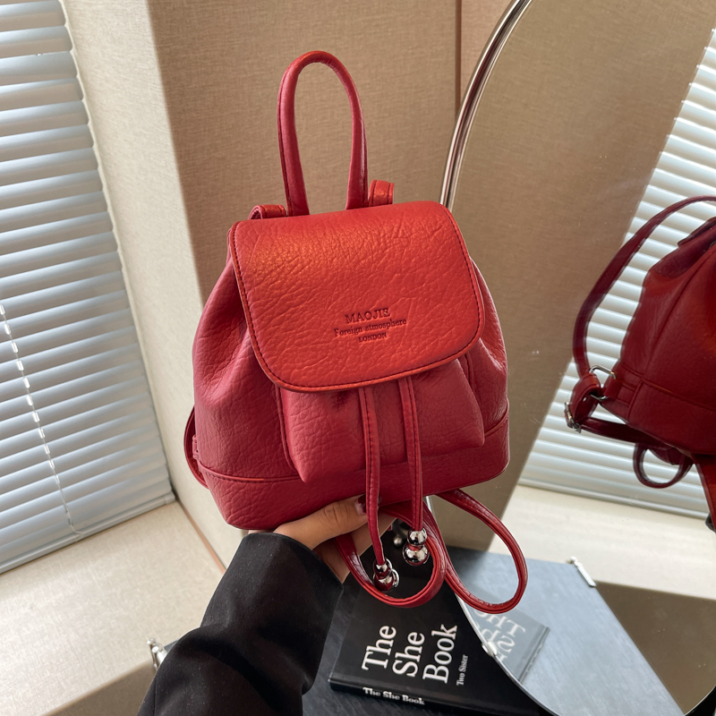 Solid Small String Backpacks P – обзор и цена Leather Backpack Vintage