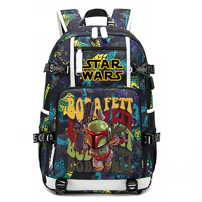 Star Wars Boba Fett Print Stud – обзор и цена School Backpack Teen