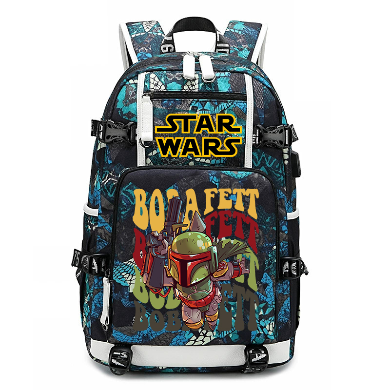 Star Wars Boba Fett Print Stud – обзор и цена School Backpack Teen