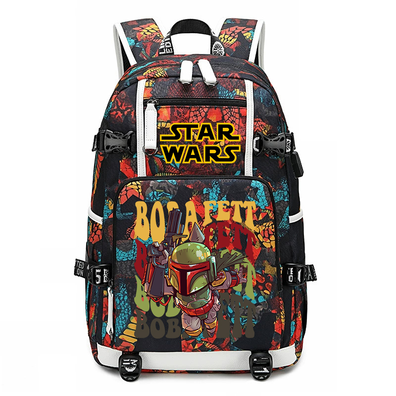 Star Wars Boba Fett Print Stud – обзор и цена School Backpack Teen