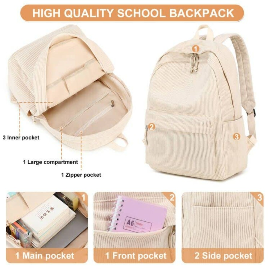 School Backpack for Teens Larg – обзор и цена Laptop Backpack 15.6