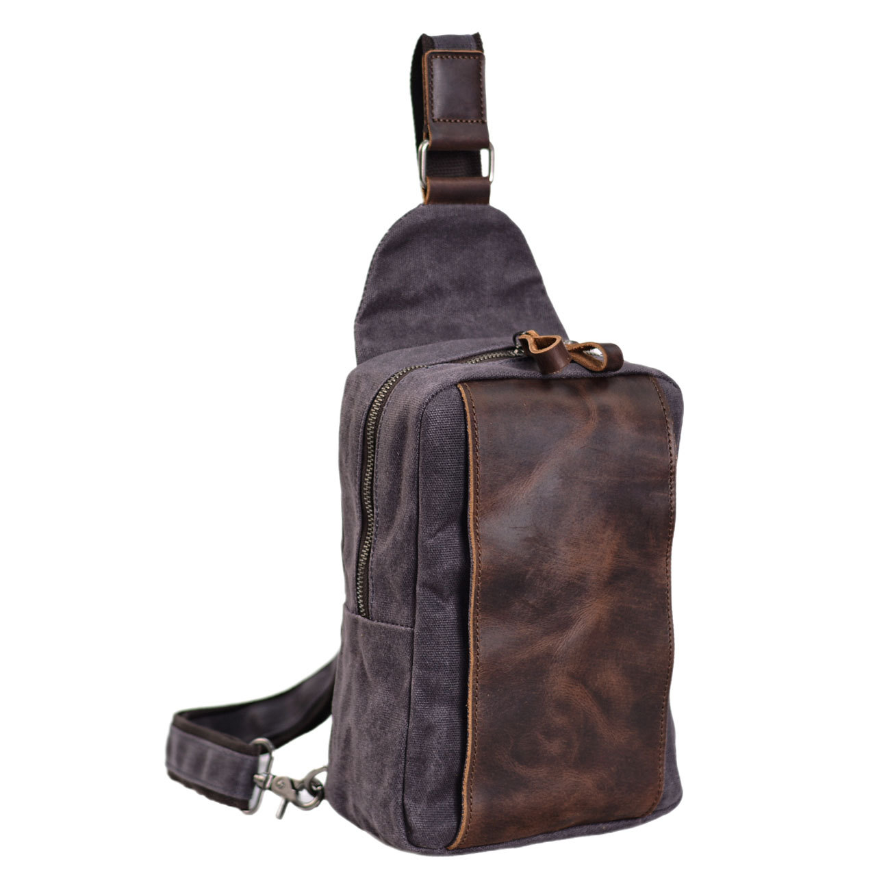Casual Men's Vintage Waxed Can – обзор и цена Sling Backpack Shoulder