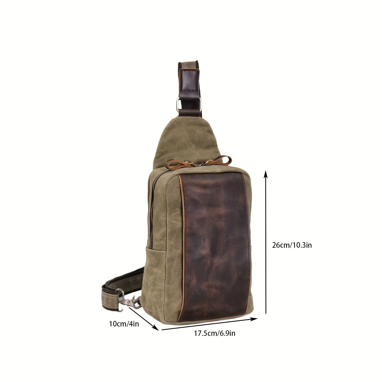 Casual Men's Vintage Waxed Can – обзор и цена Sling Backpack Shoulder