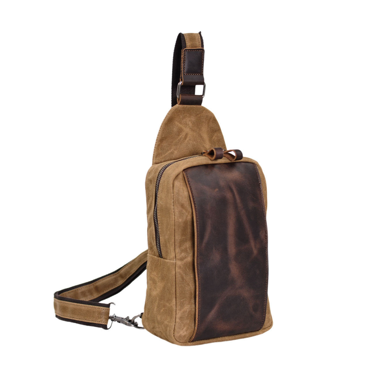 Casual Men's Vintage Waxed Can – обзор и цена Sling Backpack Shoulder
