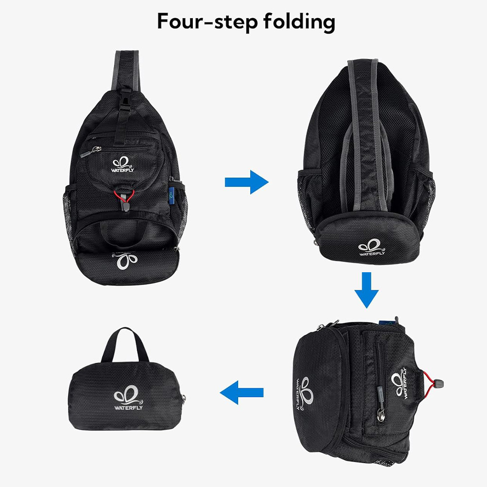 WATERFLY Chest Bag Shoulder Sm – обзор и цена Sling Backpack Shoulder