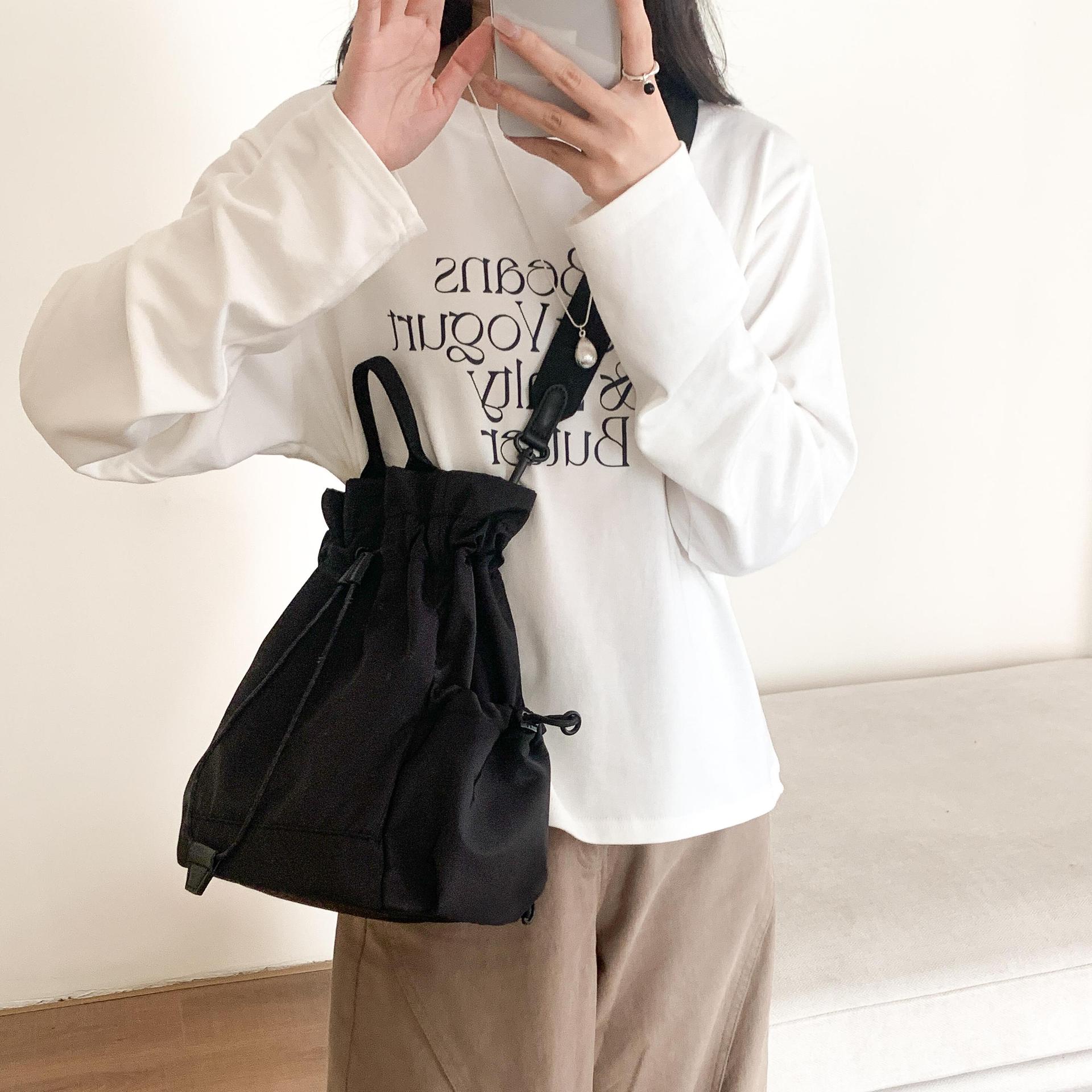Multi-function Drawstring Buck – обзор и цена Canvas Backpack Casual