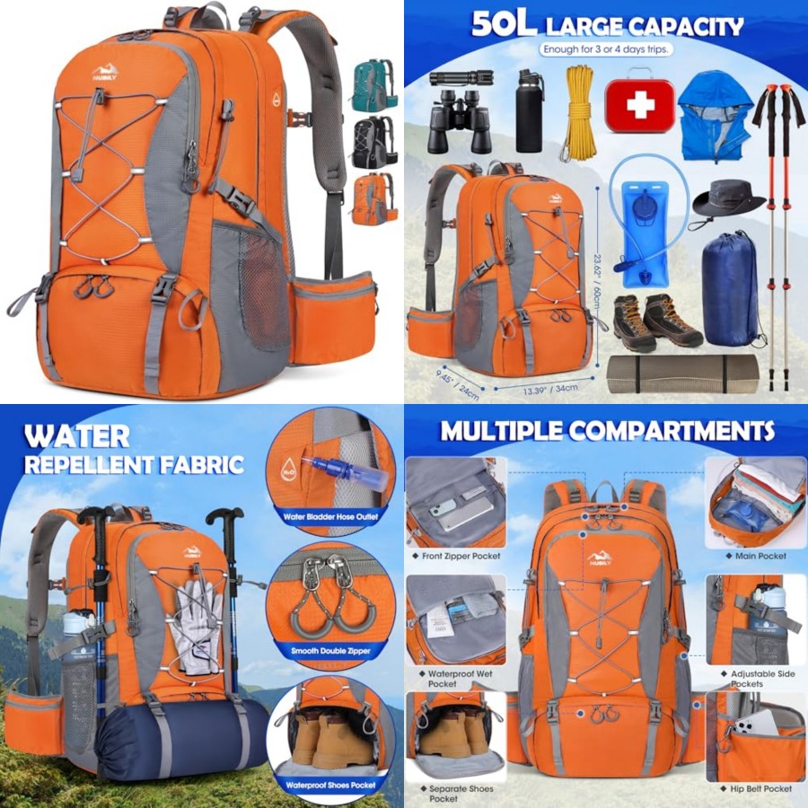 50L Hiking Backpack Waterproof – обзор и цена Hiking Backpack Waterproof