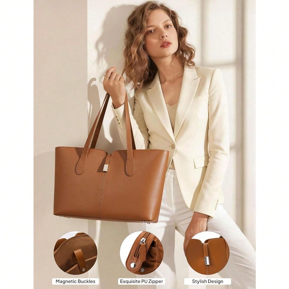 Laptop Tote Bag For Women With – обзор и цена Laptop Sleeve Removable