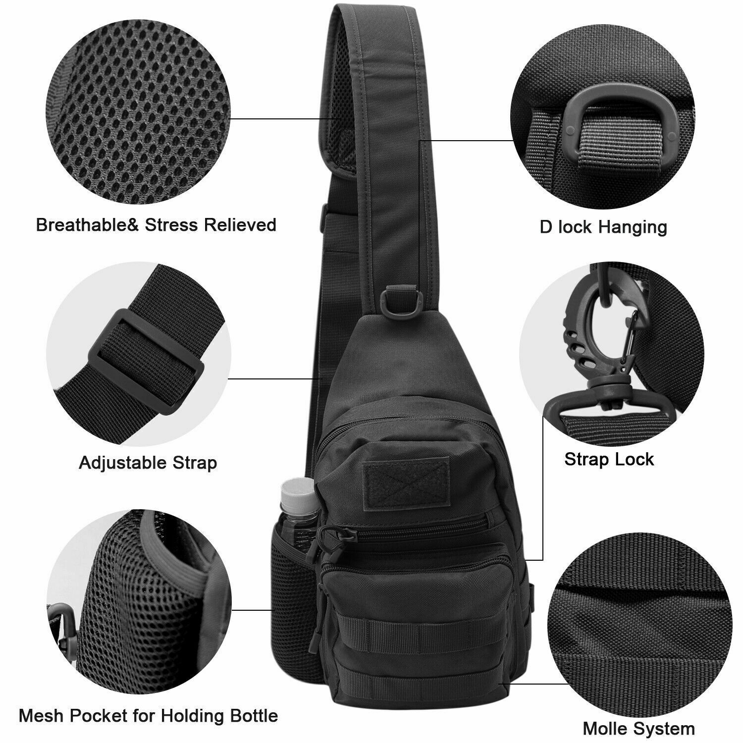 Tactical Sling Crossbody Backp – обзор и цена Sling Backpack Shoulder